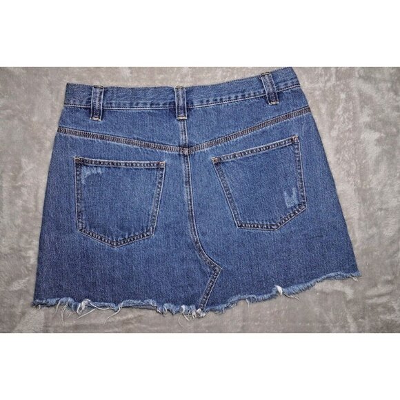 We The Free by Free People High-Rise Denim Mini Skirt – Size 30 - Picture 2 of 11
